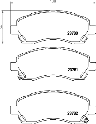 Brake Pad Set, disc brake (MDB1917)