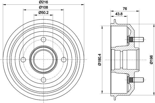 Brake Drum (MBD036)