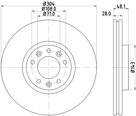 Brake Disc (MDC2293)
