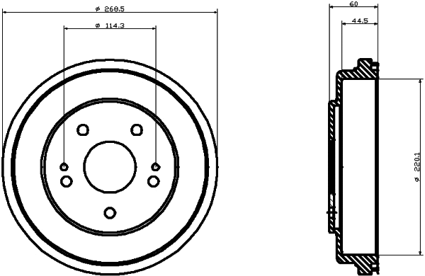 Brake Drum (MBD167)