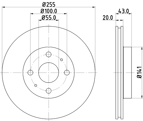 Brake Disc (MDC1394)