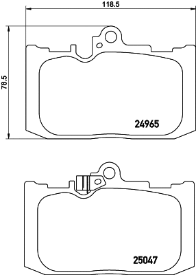 Brake Pad Set, disc brake (MDB3083)