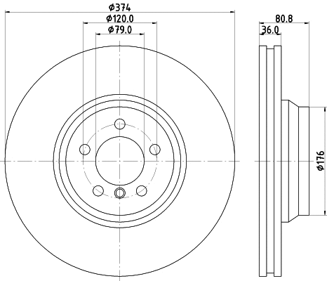 Brake Disc (MDC1661)