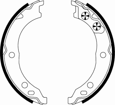 Brake Shoe Set, parking brake (MFR573)