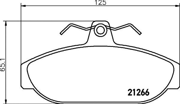 Brake Pad Set, disc brake (MDB1229)