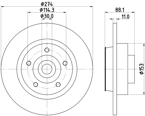 Brake Disc (MDC2284)