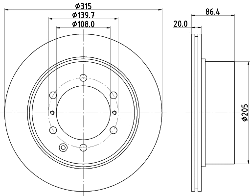 Brake Disc (MDC2300)
