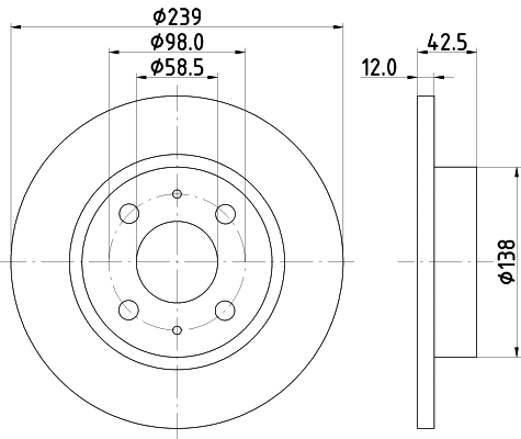 Brake Disc (MDC595)