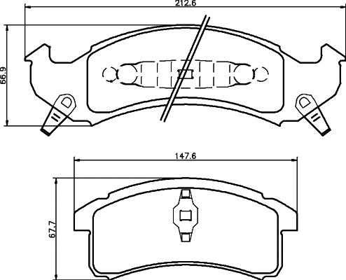 Brake Pad Set, disc brake (MDB1771)