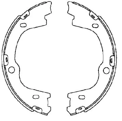 Brake Shoe Set, parking brake (MFR670)