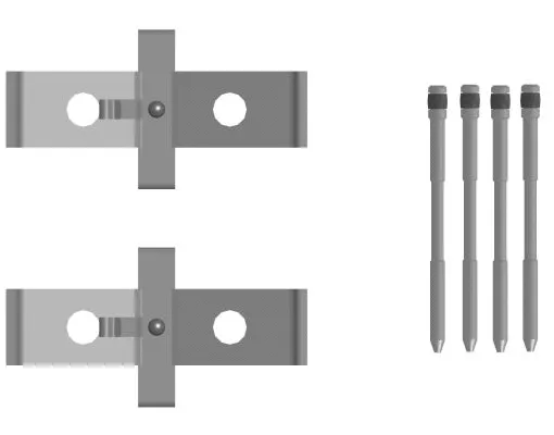Accessory Kit, disc brake pad (MBA0136)