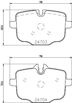 Brake Pad Set, disc brake (MDB3008)