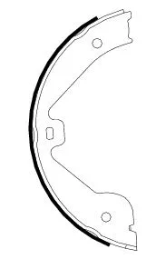Brake Shoe Set, parking brake (MFR636)