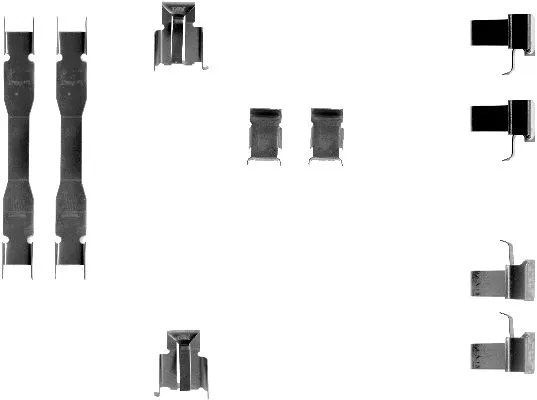 Accessory Kit, disc brake pad (MBA1073)