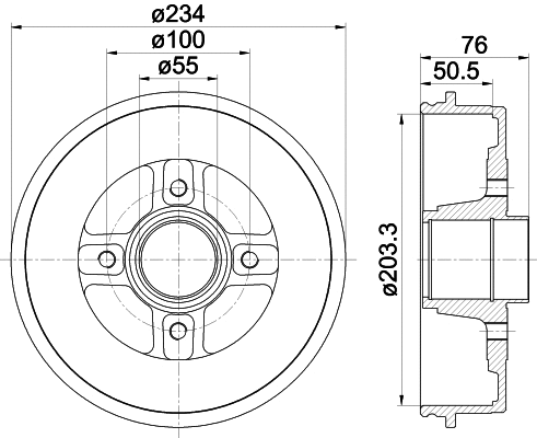 Brake Drum (MBD308)
