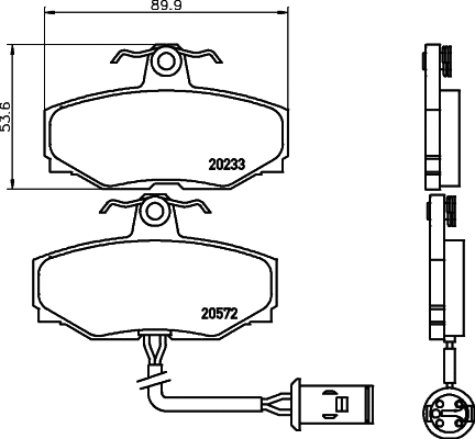 Brake Pad Set, disc brake (MGB412)