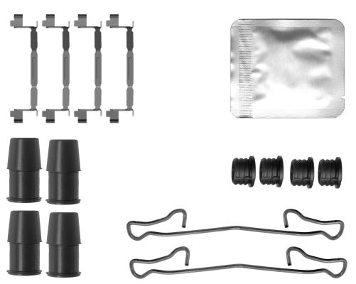 Accessory Kit, disc brake pad (MBA0167)