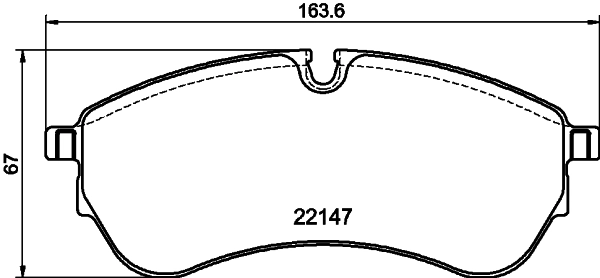 Brake Pad Set, disc brake (MDB4345)