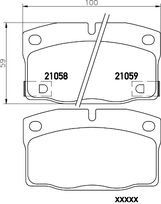 Brake Pad Set, disc brake (MDB1512)