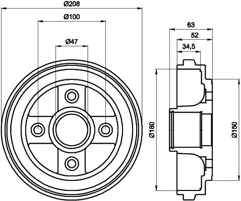 Brake Drum (MBD199)