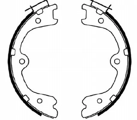 Brake Shoe Set, parking brake (MFR678)