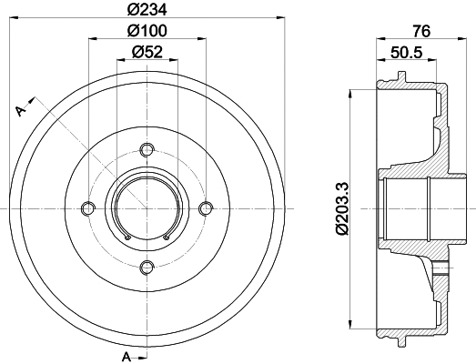 Brake Drum (MBD261)