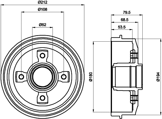 Brake Drum (MBD025)