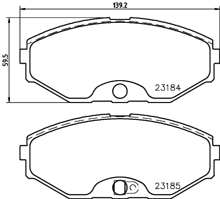 Brake Pad Set, disc brake (MDB1928)