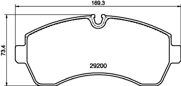 Brake Pad Set, disc brake (MDB4311)
