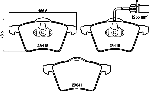 Brake Pad Set, disc brake (MDB2625)