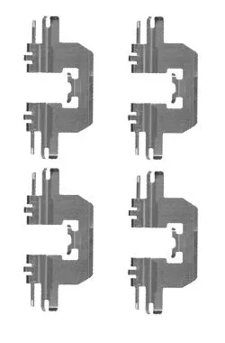 Accessory Kit, disc brake pad (MBA1724)