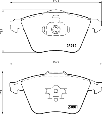Brake Pad Set, disc brake (MDB2748)
