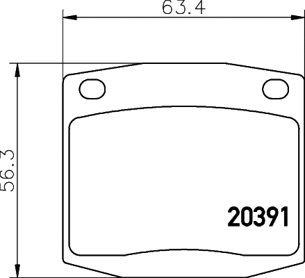 Brake Pad Set, disc brake (MDB1097)