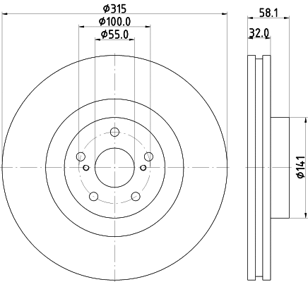 Brake Disc (MDC1955)