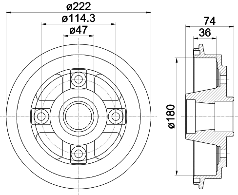 Brake Drum (MBD160)