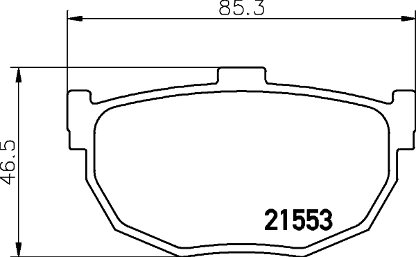 Brake Pad Set, disc brake (MDB1450)