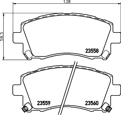 Brake Pad Set, disc brake (MDB1794)