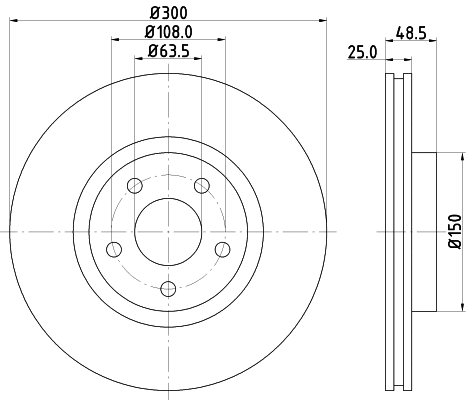 Brake Kit, disc brake (MVK0022)