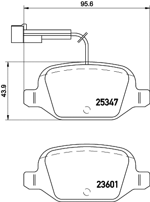 Brake Pad Set, disc brake (MDB3204)