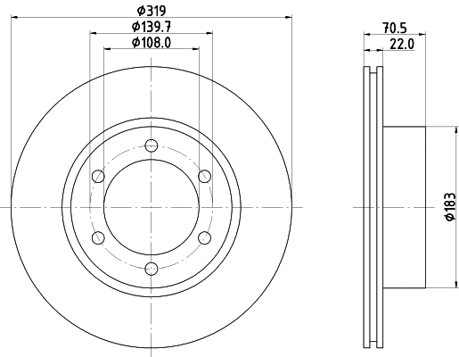 Brake Disc (MDC1375)