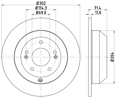 Brake Disc (MDC2245)