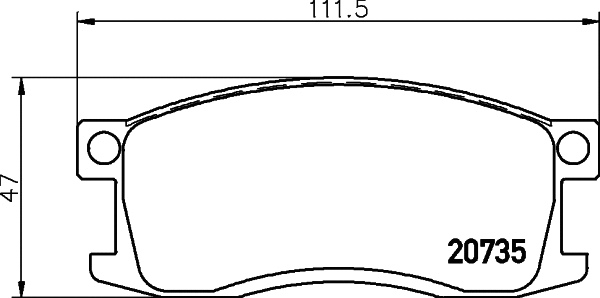 Brake Pad Set, disc brake (MDB1185)