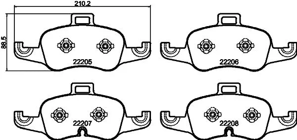 Brake Pad Set, disc brake (MDB4183)