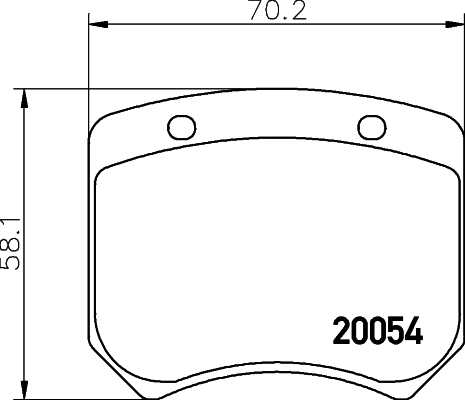 Brake Pad Set, disc brake (MLB20)