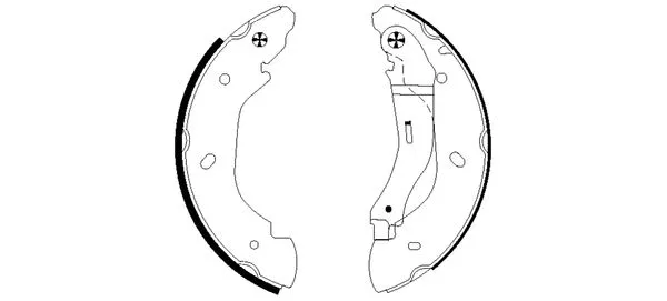 Brake Shoe Set (MFR483)