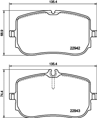 Brake Pad Set, disc brake (MDB4130)