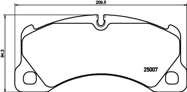 Brake Pad Set, disc brake (MDB3157)