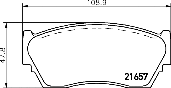Brake Pad Set, disc brake (MDB1502)