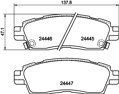 Brake Pad Set, disc brake (MDB2219)