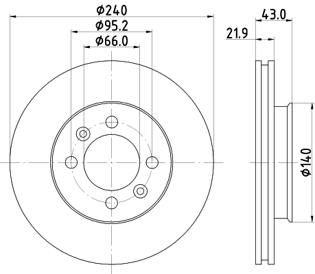 Brake Kit, disc brake (MDK0071)